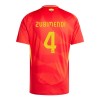 Maillot de Supporter Espagne Martin Zubimendi 4 Domicile Euro 2024 Pour Homme